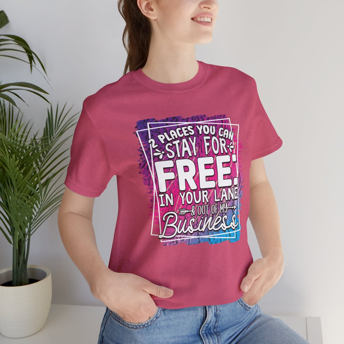 Stay in Your Lane Tee, Funny T-Shirt, Humor Shirt, Casual Wear, Gift for Friends, Everyday Fashion