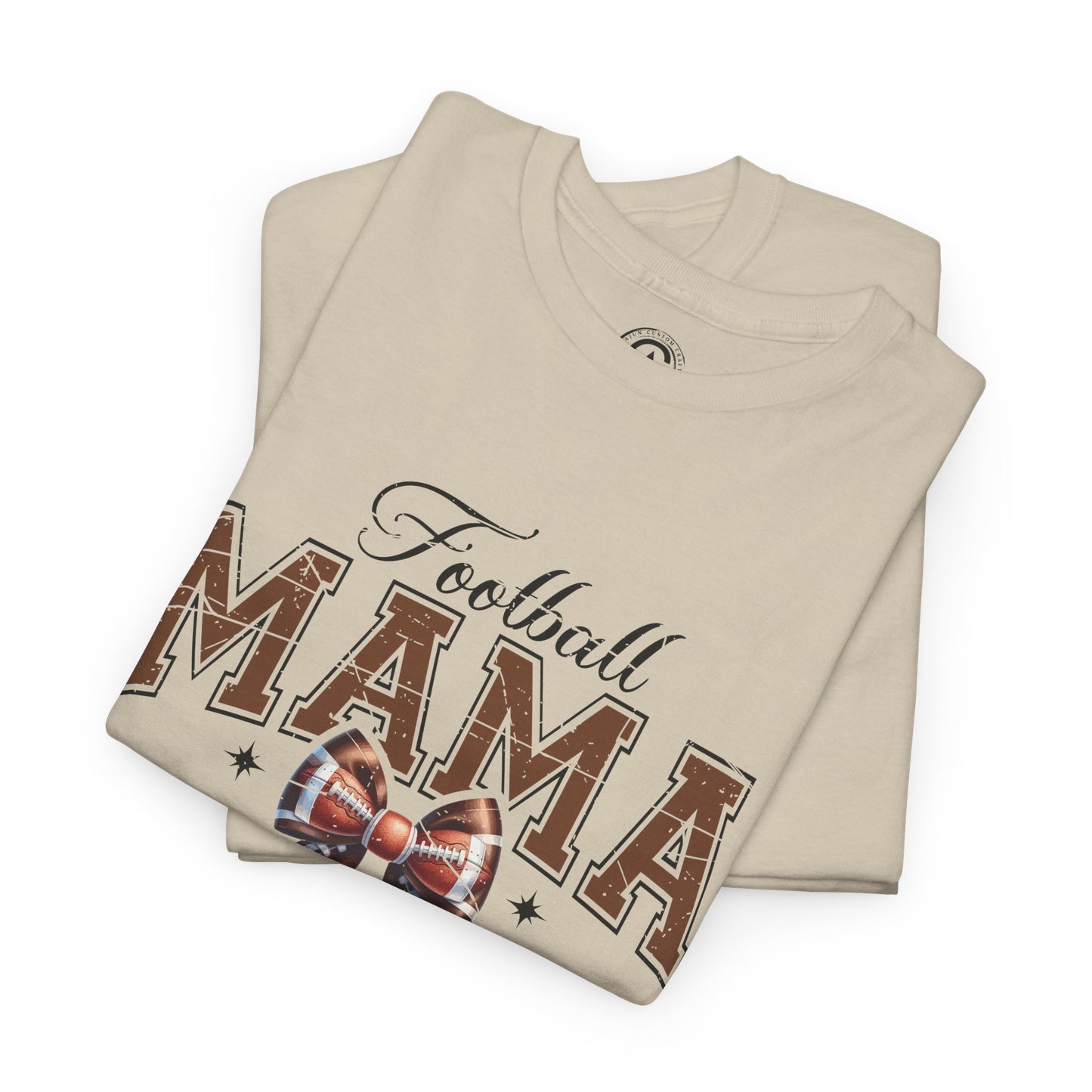 Football Mama Unisex Heavy Cotton Tee | Perfect for Game Day, Sports Events, Gifts for Moms, Casual Wear, Tailgate Parties