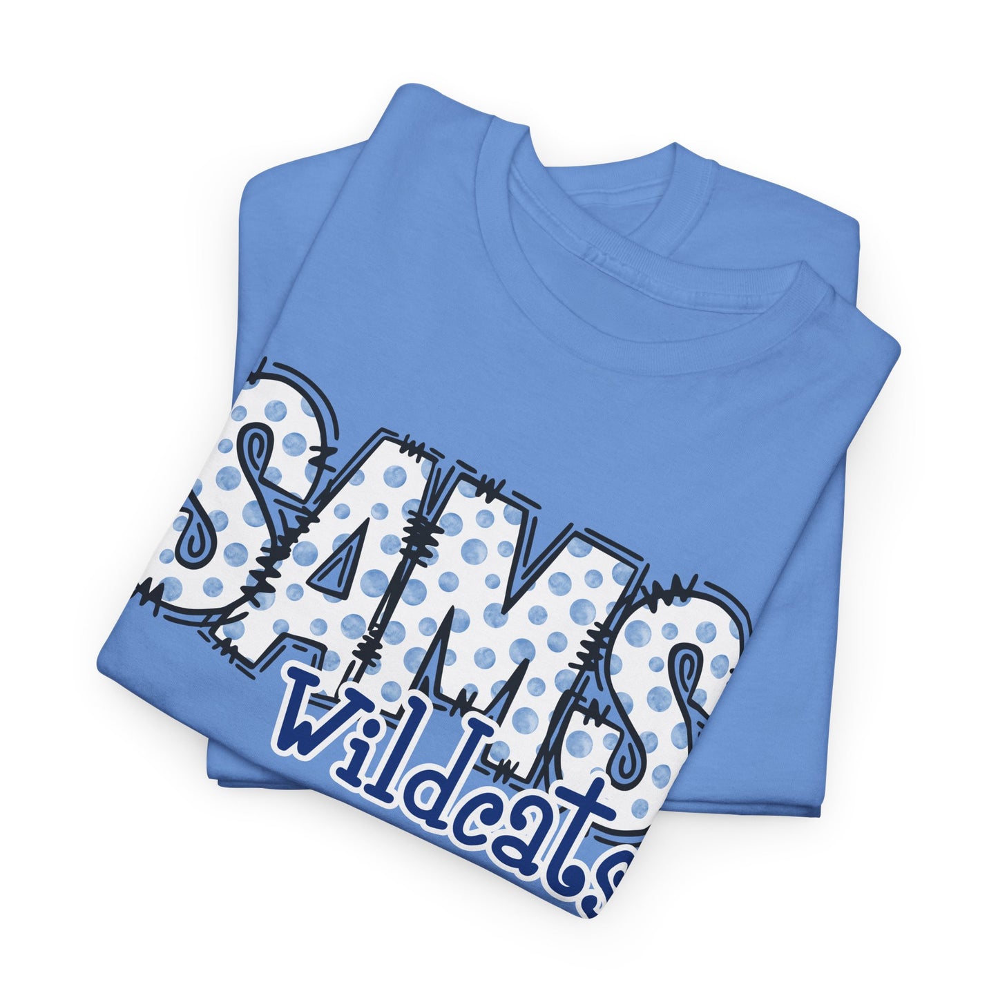 SAMS Wildcats, Whimsical on a Unisex Tshirt, St Amant Middle School