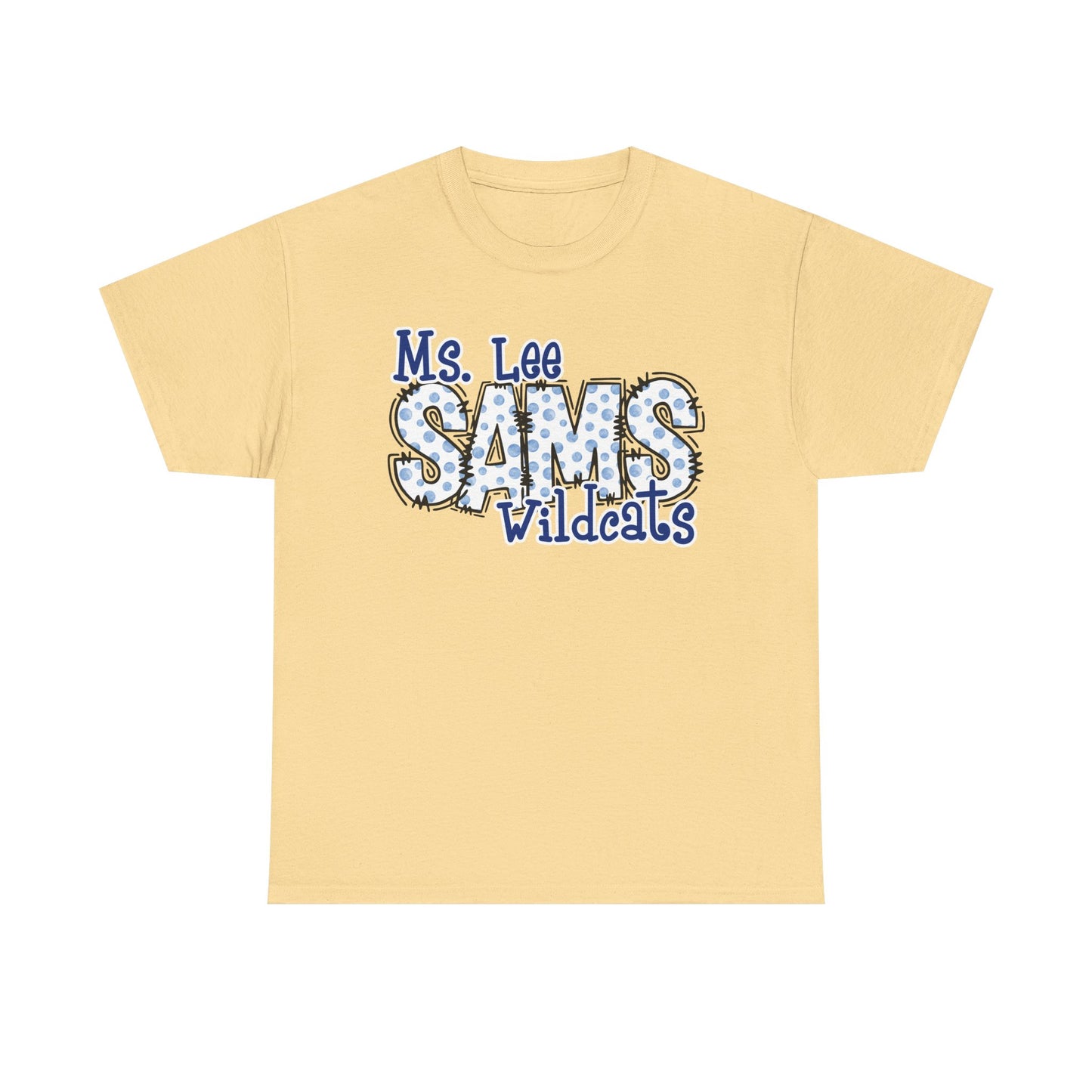 Personalized, SAMS Wildcats, Whimsical on a Unisex Tshirt, St Amant Middle School