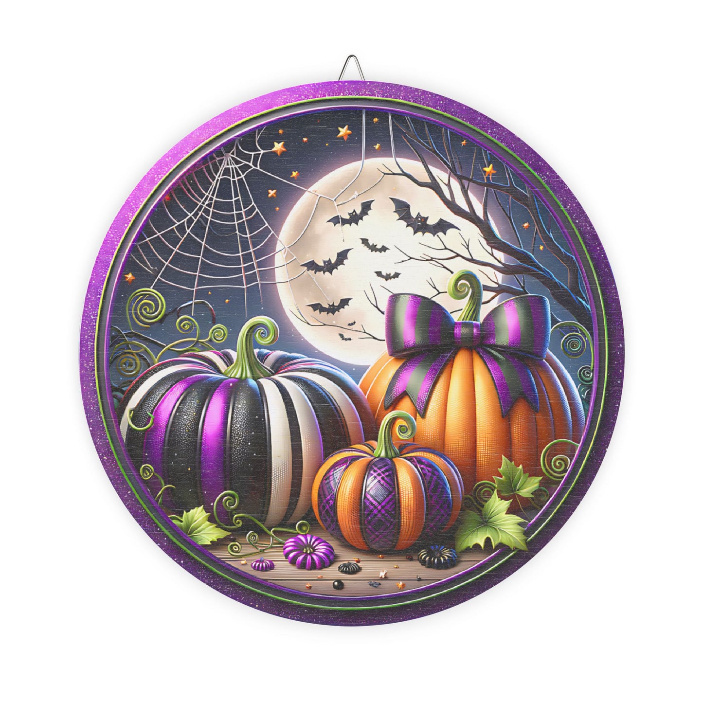 Halloween Pumpkin Wood Sign Decor | Fall Home Decoration, Rustic Wall Art, Seasonal Decor for Halloween, Autumn Vibes, Party Decoration