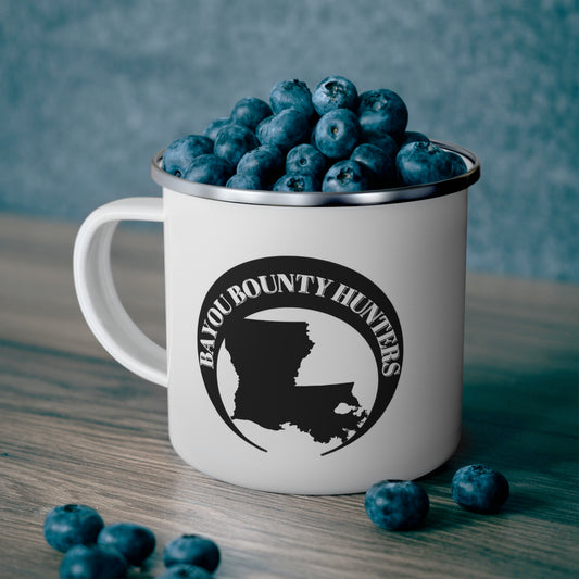 Bayou Bounty Hunters, Camping Mug, Coffee, Hiking Coffee Cup, Campfire Mug, Travel Mug, Rustic Camping Supply