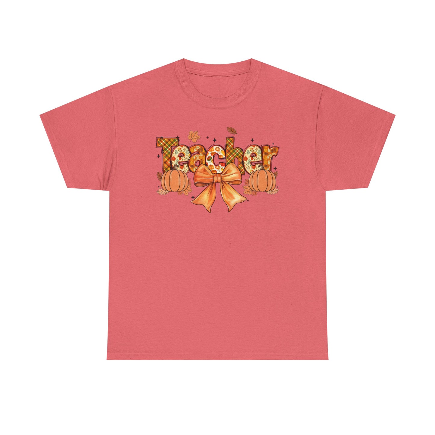 Charming Teacher Tee: Fall Vibes, Unisex Cotton Shirt, Perfect Gift for Educators, Halloween, Thanksgiving, Back to School