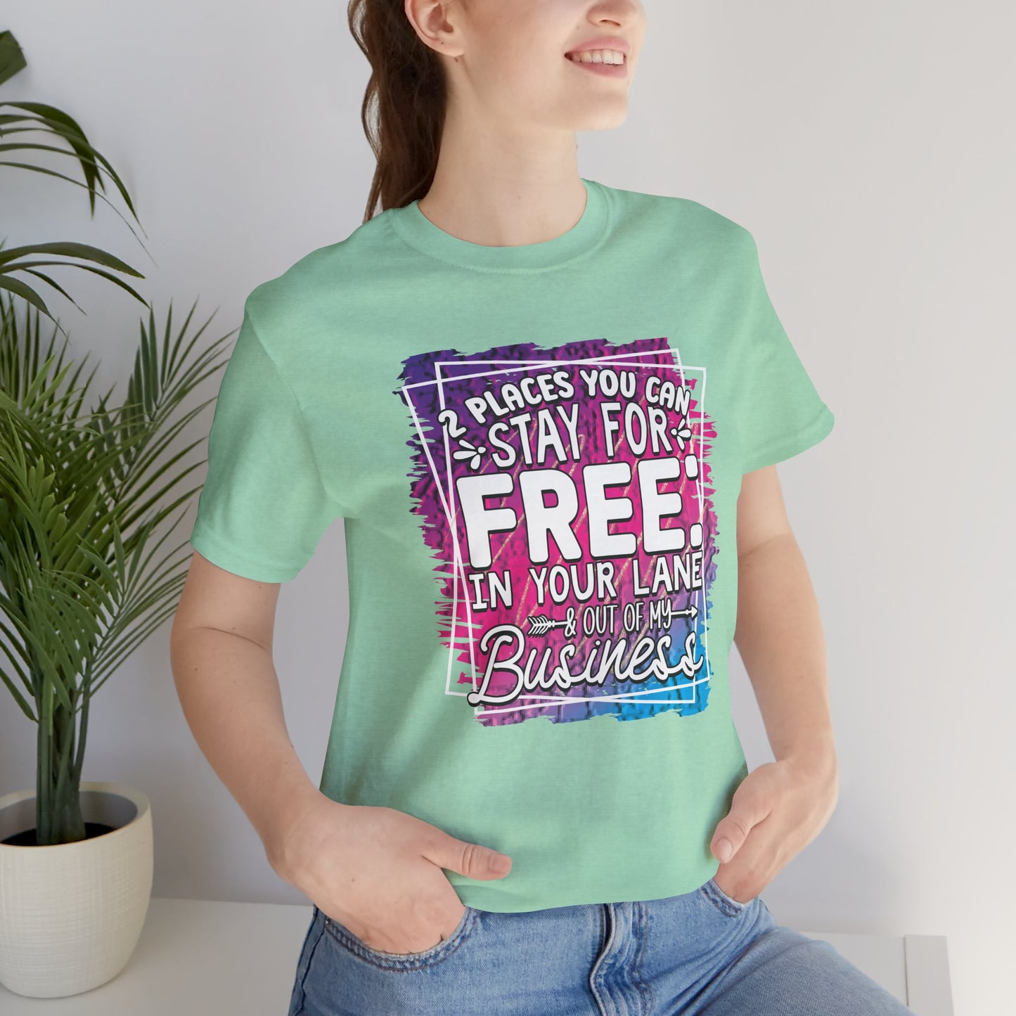 Stay in Your Lane Tee, Funny T-Shirt, Humor Shirt, Casual Wear, Gift for Friends, Everyday Fashion