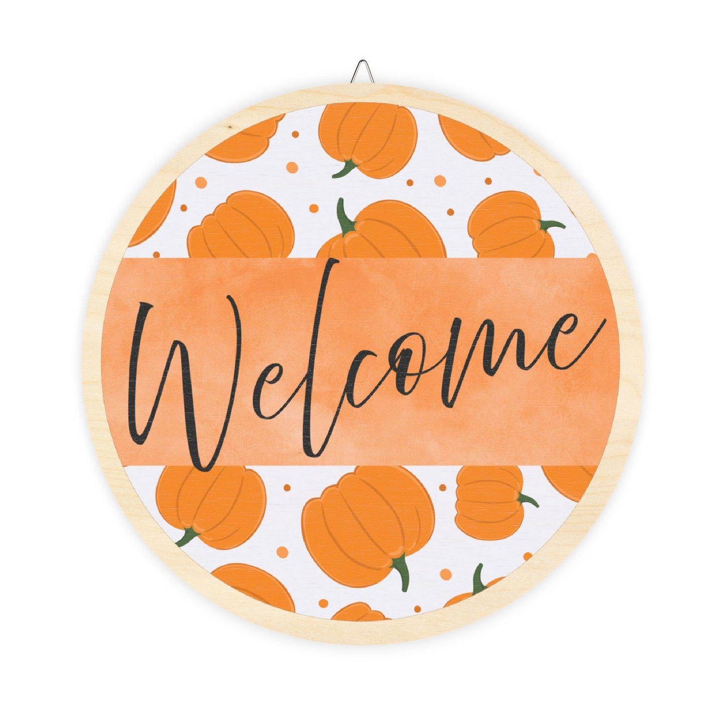 Welcome, Fall, Pumpkins, Thanksgiving Door, Decor, Sign, Wreath, Wooden Door Hanger