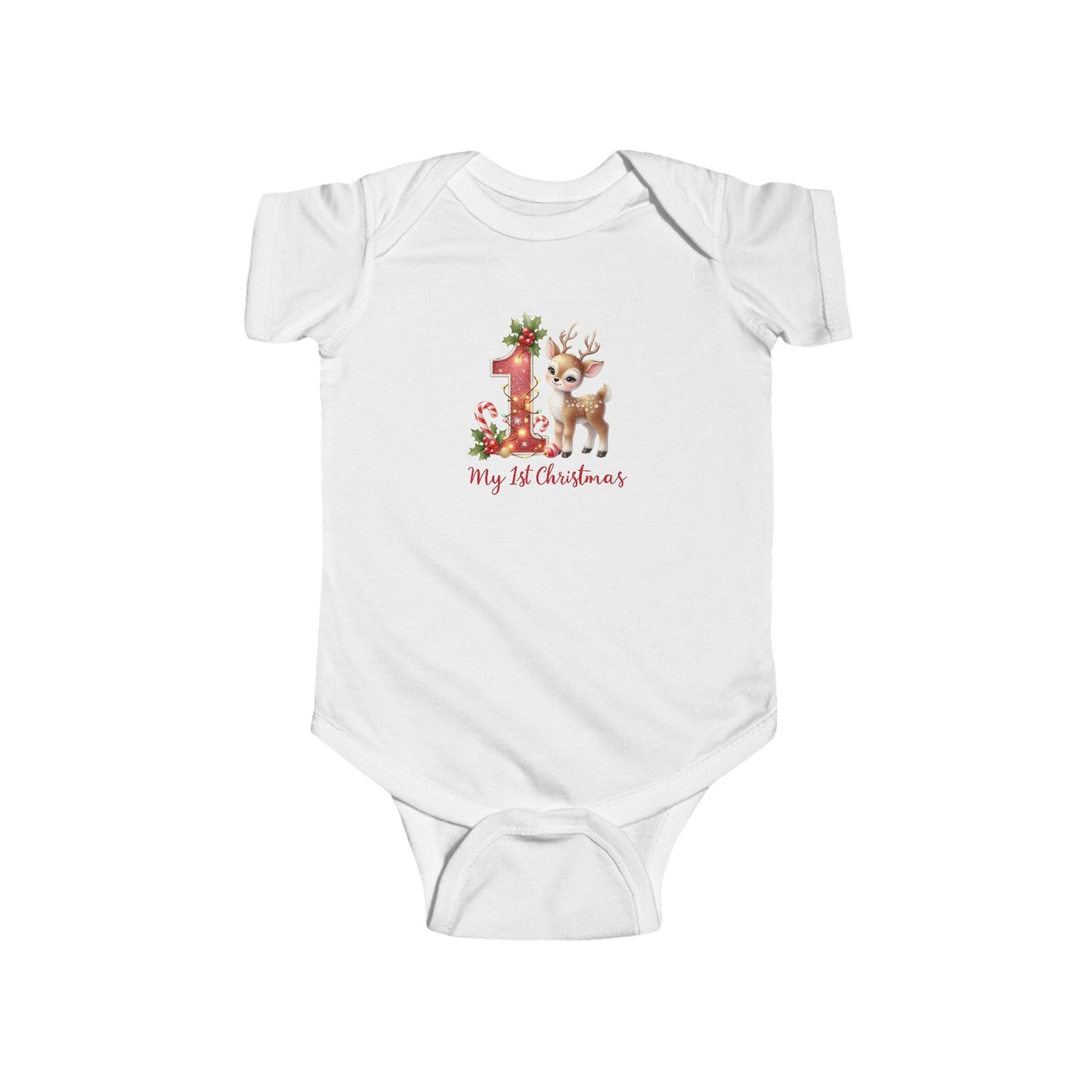 Cute Baby Christmas Bodysuit, First Christmas Outfit, Infant Holiday Apparel, Baby Shower Gift, Christmas Onesie