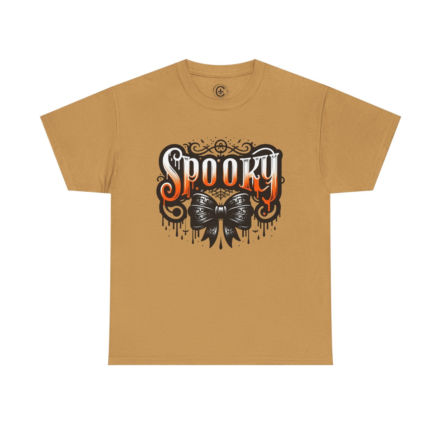 Spooky Themed Unisex Heavy Cotton Tee, Halloween Shirt, Fall Fashion, Ghostly Tee, Graphic Tee, Casual Wear