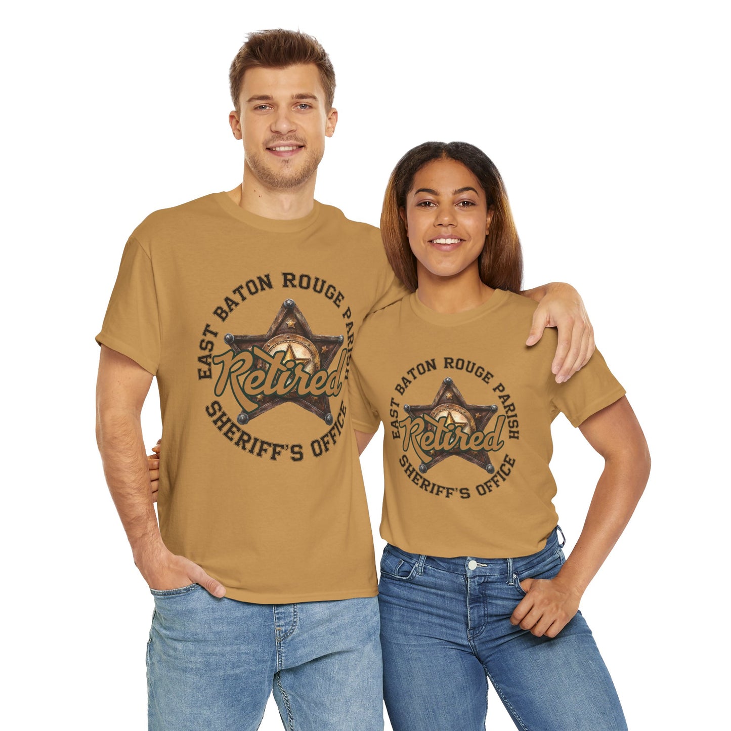 EBRSO Retired Sheriff Heavy Cotton Tee, Unisex Tee, Law Enforcement Gift, Retirement Celebration T-shirt