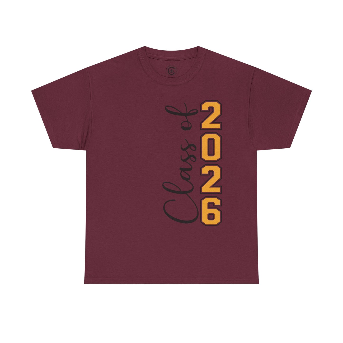 Class of 2026 Unisex Heavy Cotton Tee, Graduation Gift, School Spirit Shirt, Senior Tee, Casual Wear