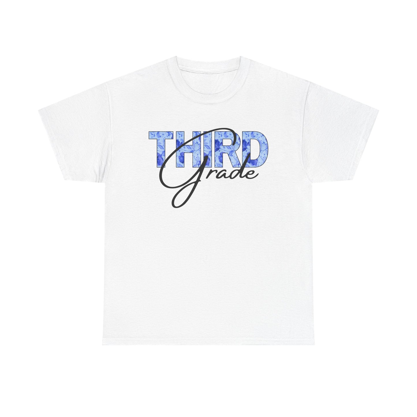 Third Grade Unisex Heavy Cotton Tee, Back to School Shirt, Teacher Gift, Kids Clothing, Classroom Style, Educational Apparel