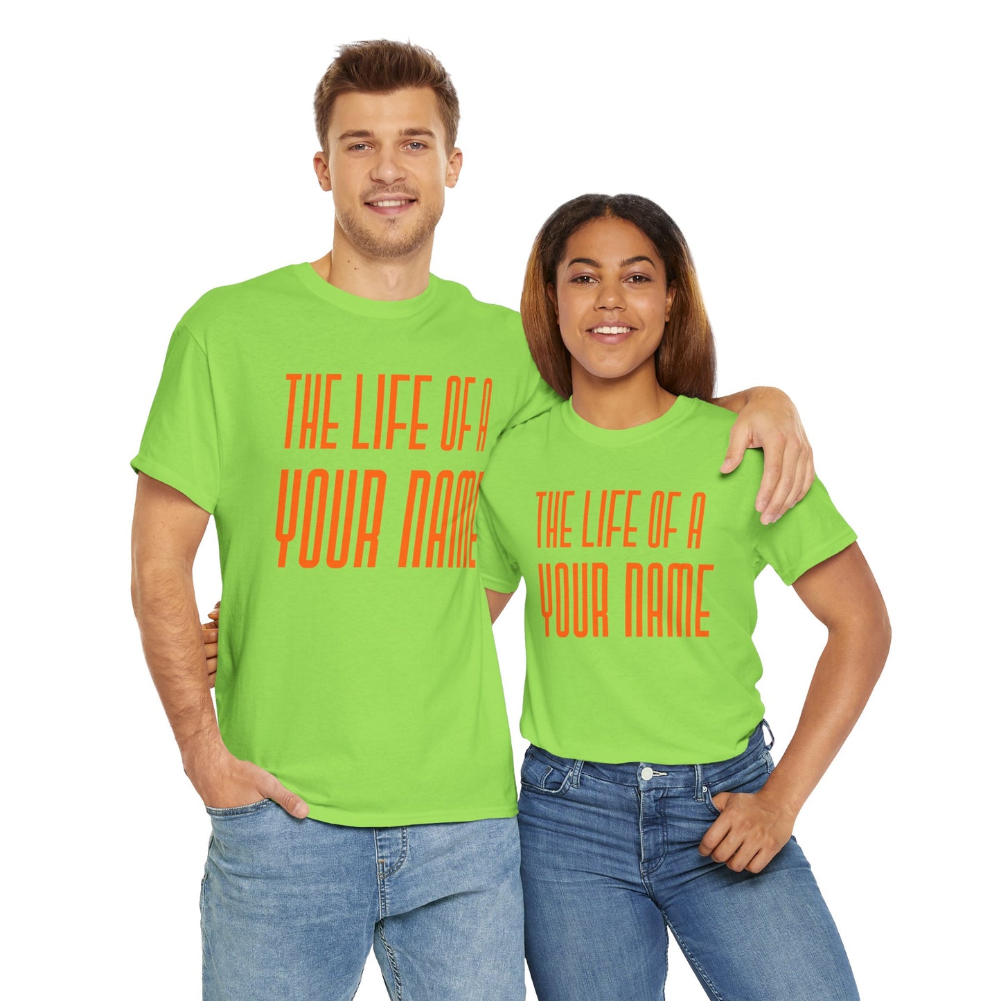 Personalized The life of a (whatever name you want) Tee - Unisex Heavy Cotton T-Shirt, Music Lover Shirt, TS12 12 Swiftie