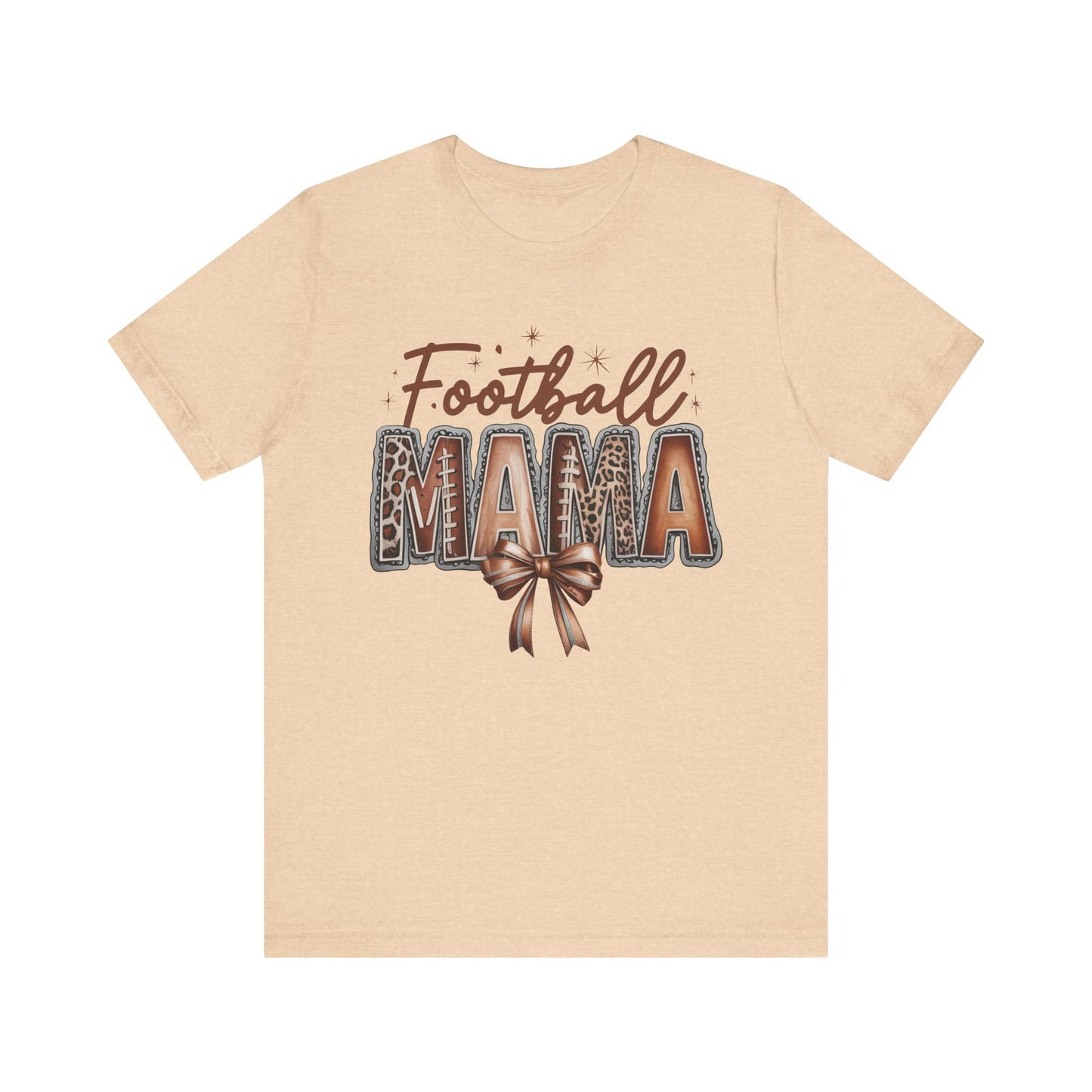 Football Mama Tee, Unisex Short Sleeve Shirt for Sports Moms, Cute Gift for Game Day, Football Season Apparel