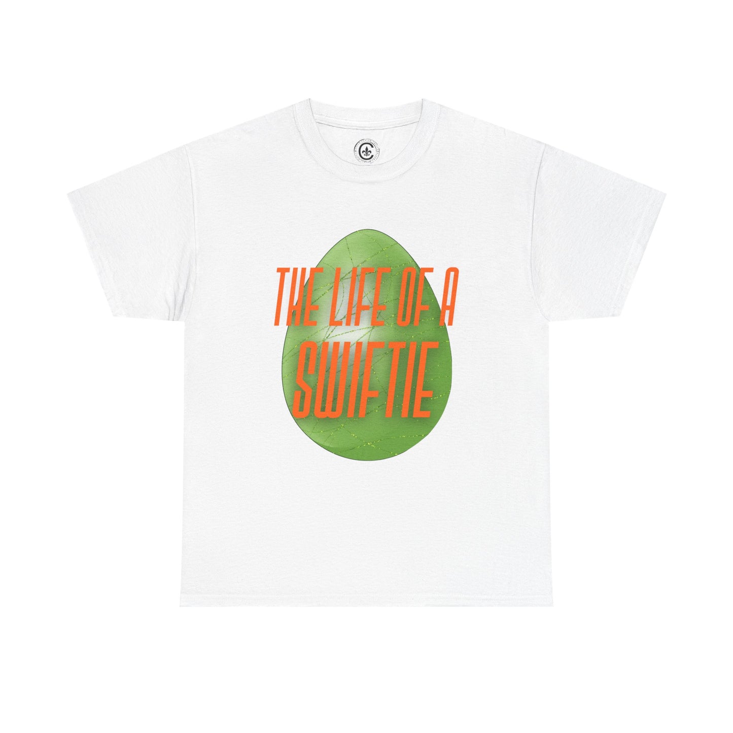 The life of a Swiftie with a green glitter easter egg - Unisex Heavy Cotton T-Shirt Music Lover Shirt, TS12 12 Swiftie