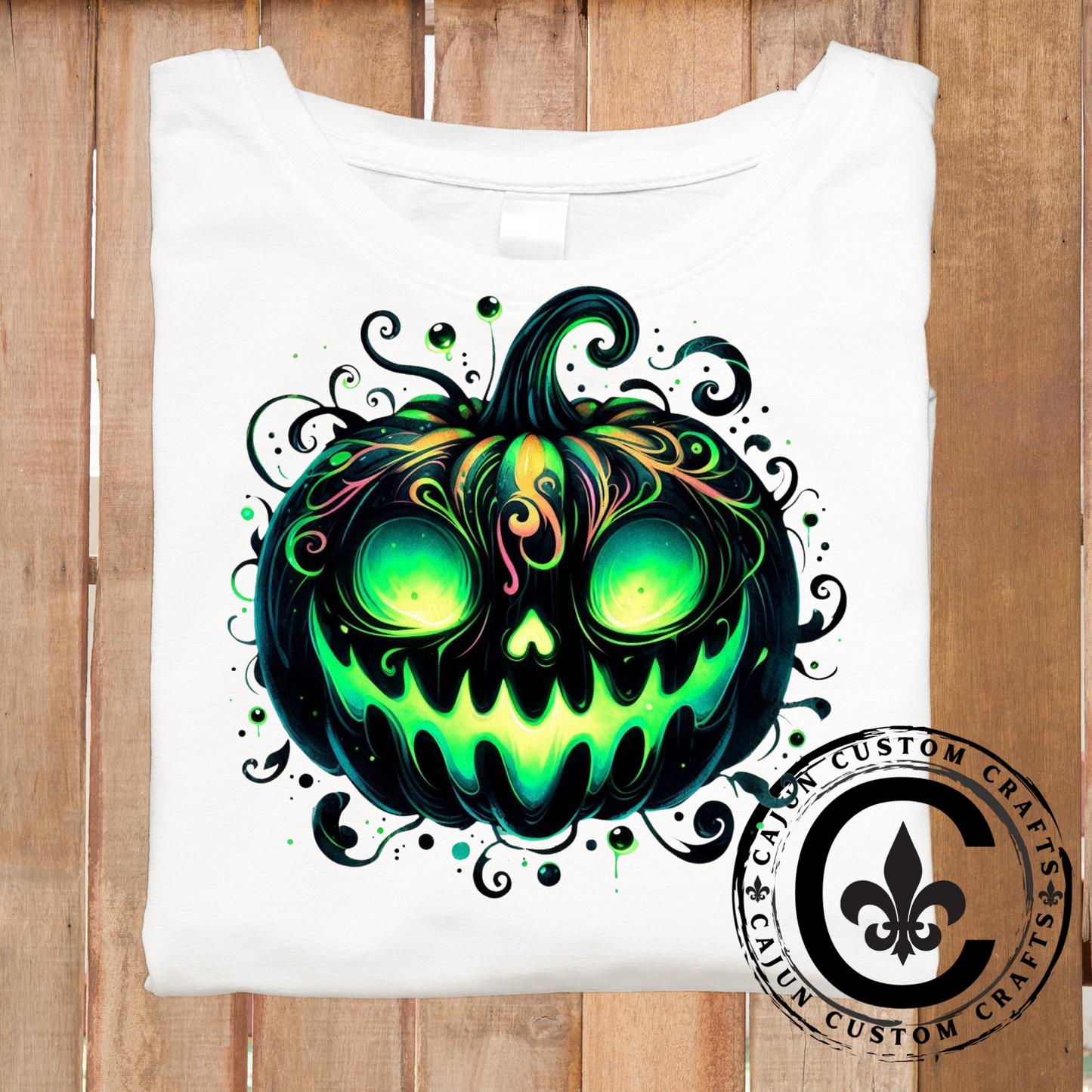 Wicked Green and Black Pumpkin