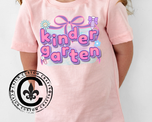 Kindergarten Toddler Tee - Fun Shirt for Back to School, Birthday Gift, Preschool Event, Kids Fashion, Playdate Outfit