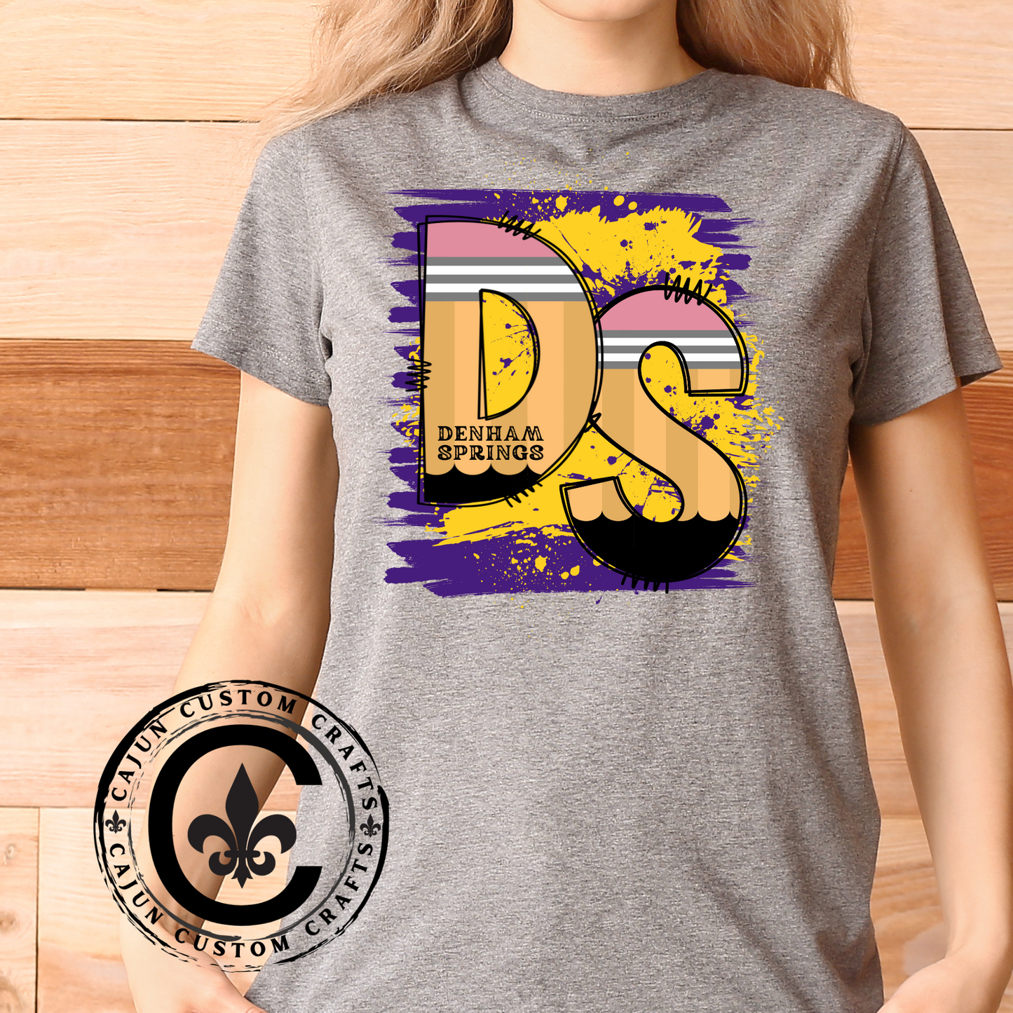 Denham Springs Pencil School, Livingston Parish on a soft tshirt