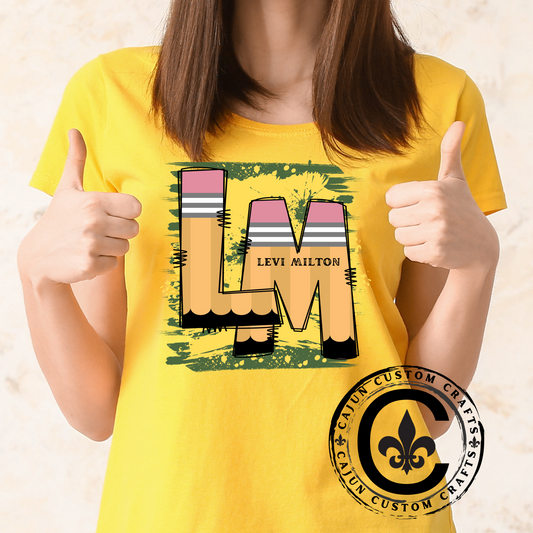 Levi Milton Pencil School, Livingston Parish on a soft tshirt