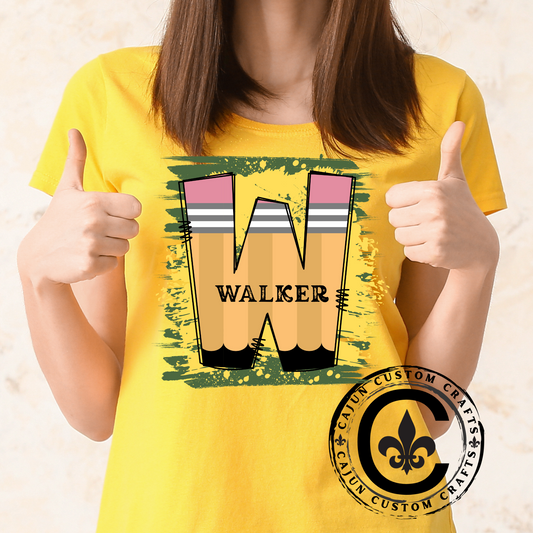 Walker Pencil School, Livingston Parish on a soft tshirt