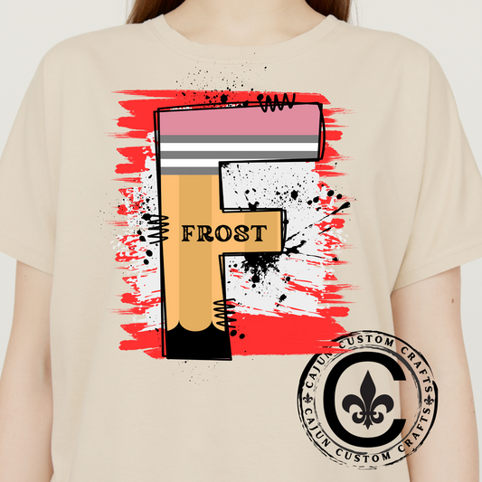 Frost Pencil School, Livingston Parish on a soft tshirt
