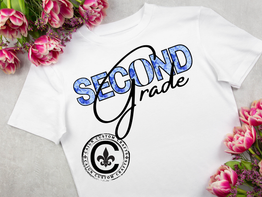 Second Grade Unisex Heavy Cotton Tee, Back to School Shirt, Teacher Gift, Kids Clothing, Classroom Style, Educational Apparel