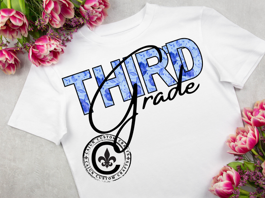 Third Grade Unisex Heavy Cotton Tee, Back to School Shirt, Teacher Gift, Kids Clothing, Classroom Style, Educational Apparel