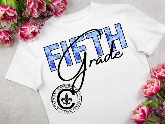 Fifth Grade Unisex Heavy Cotton Tee, Back to School Shirt, Teacher Gift, Kids Clothing, Classroom Style, Educational Apparel