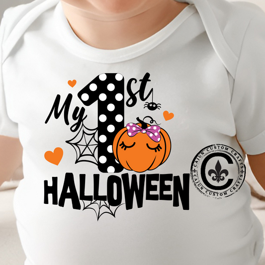 My First Halloween Infant Bodysuit, Girl Lashes, Baby Halloween Outfit, Cute Infant Costume, Fall Baby Gift, Halloween Baby Clothes