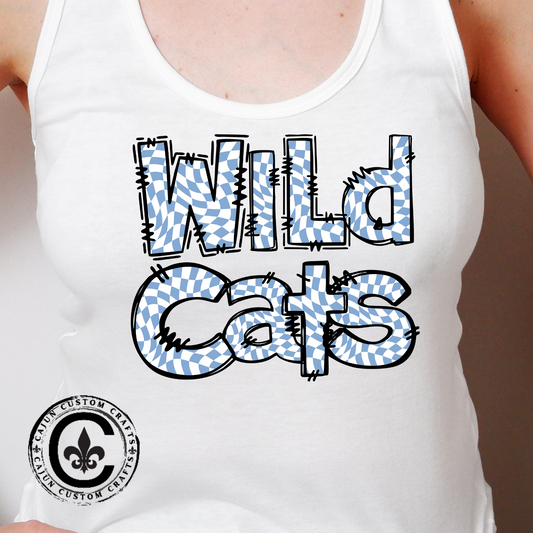 SAMS Wildcats Heart Racerback Tank - Perfect for Summer, Sports, Gifts, Casual Wear, College Events, Team Spirit
