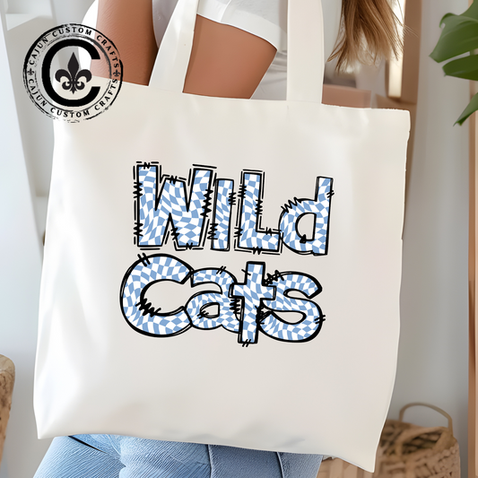 SAMS Wildcats Tote Bag, Eco-Friendly Shopping Bag, Custom Canvas Bag, School Spirit Tote, Gift for Teachers