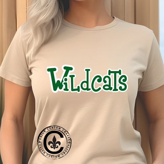 Wildcats Unisex Heavy Cotton Tee - Perfect for Game Day, Casual Wear, Gifts, School Events, Sports Enthusiasts