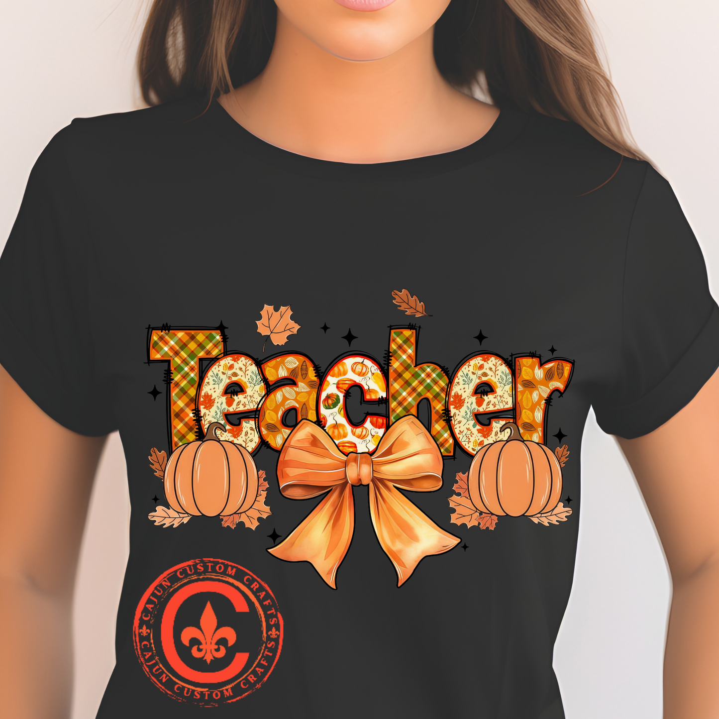 Charming Teacher Tee: Fall Vibes, Unisex Cotton Shirt, Perfect Gift for Educators, Halloween, Thanksgiving, Back to School