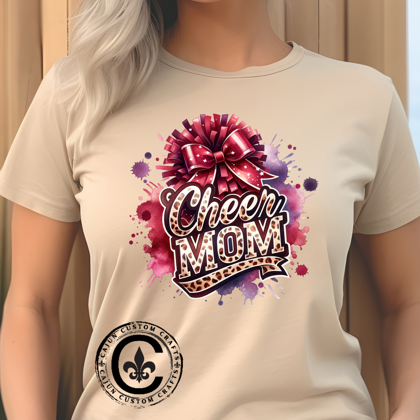 Cheer Mom Unisex Heavy Cotton Tee | Cheerleading Gift, Sports Apparel, Team Spirit Shirt, Mom T-Shirt, Game Day Outfit