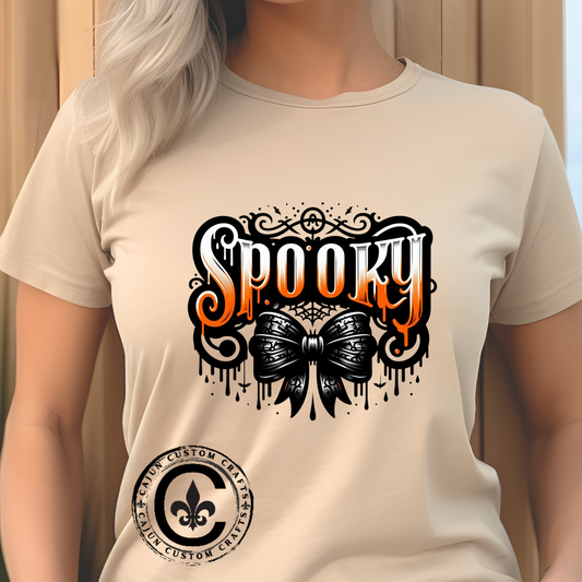 Spooky Themed Unisex Heavy Cotton Tee, Halloween Shirt, Fall Fashion, Ghostly Tee, Graphic Tee, Casual Wear