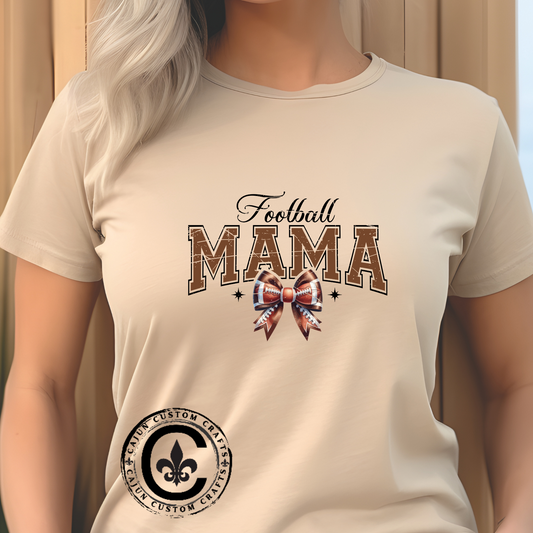 Football Mama Unisex Heavy Cotton Tee | Perfect for Game Day, Sports Events, Gifts for Moms, Casual Wear, Tailgate Parties
