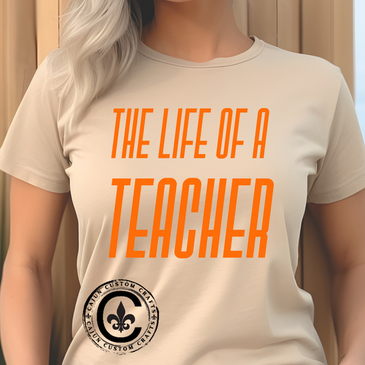 The life of a Teacher  Tee - Unisex Heavy Cotton T-Shirt, Music Teacher Gift, Music Lover Shirt, TS12 12 Swiftie
