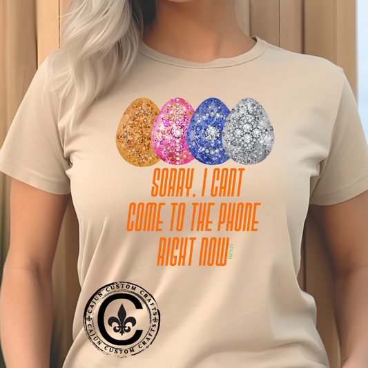 Sorry, I can't come to the phone right now, easter eggs - Unisex Heavy Cotton T-Shirt Music Lover Shirt, TS12 12 Swiftie