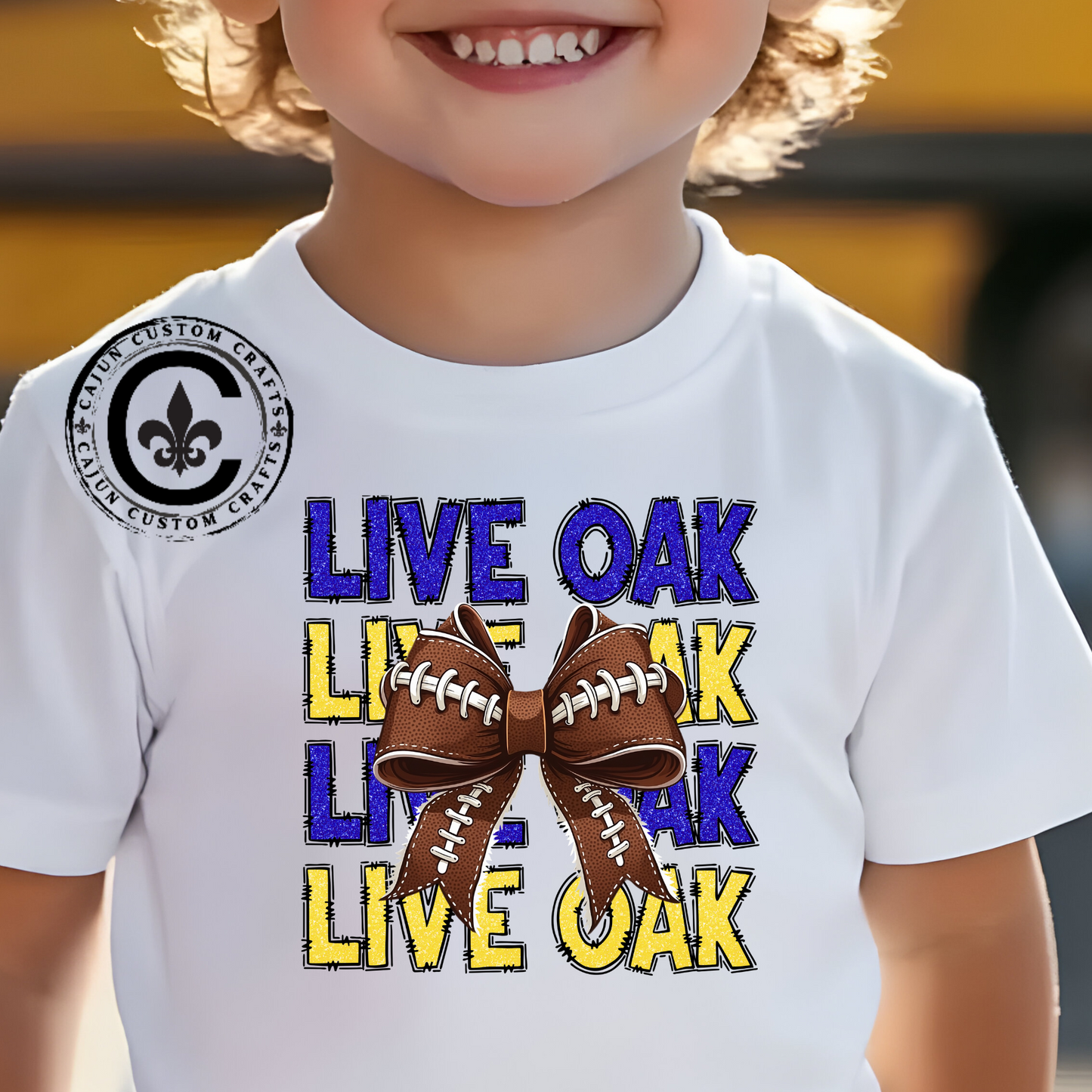 Live Oak Eagles Football Tee for Kids, Youth Sports Shirt, Fun Game Day Outfit, Birthday Gift, Team Spirit Apparel, Family Sportswear