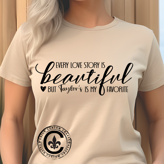 Taylor's Love Story, Beautiful Unisex Heavy Cotton Tee,