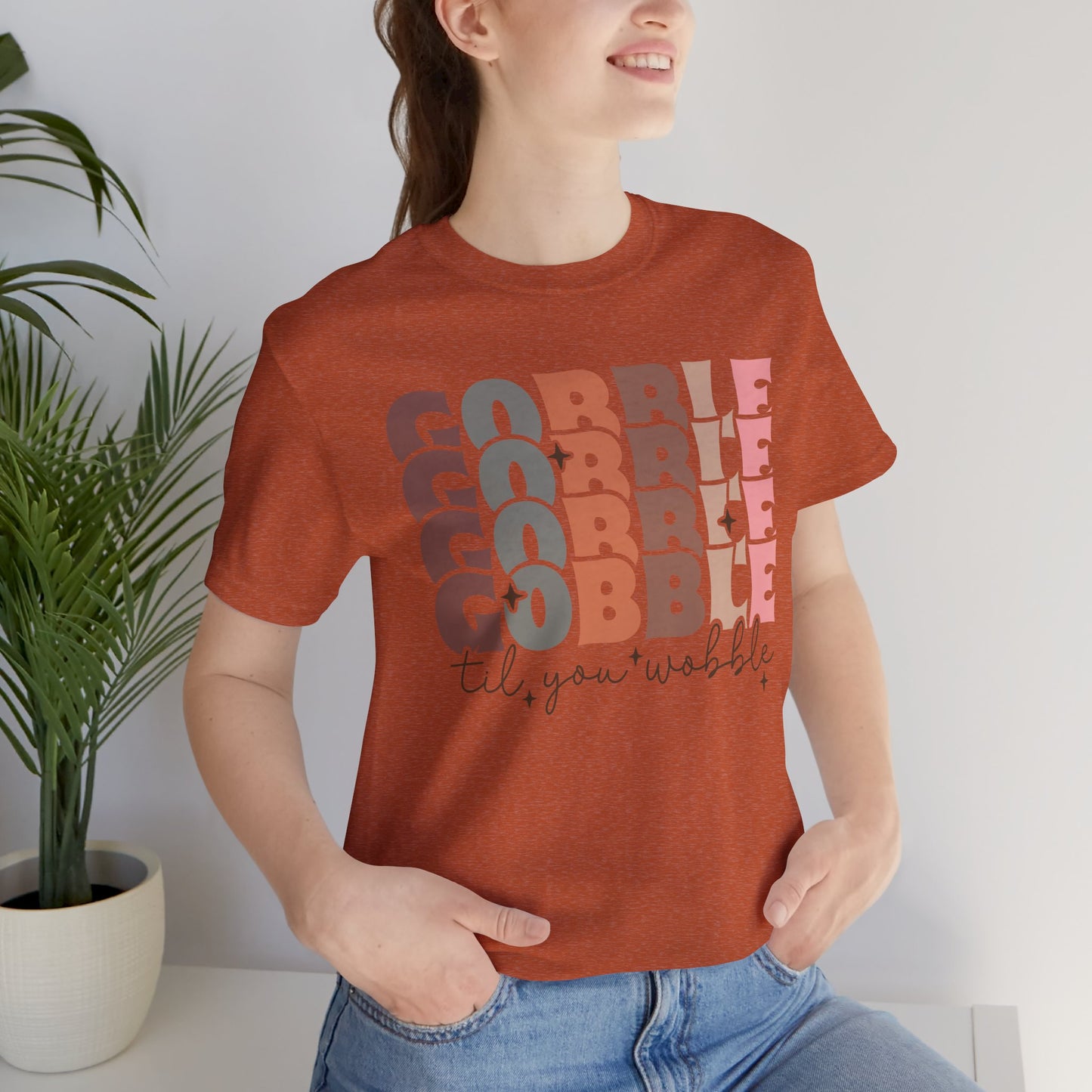Thanksgiving Gobble Tee, Unisex Short Sleeve Shirt