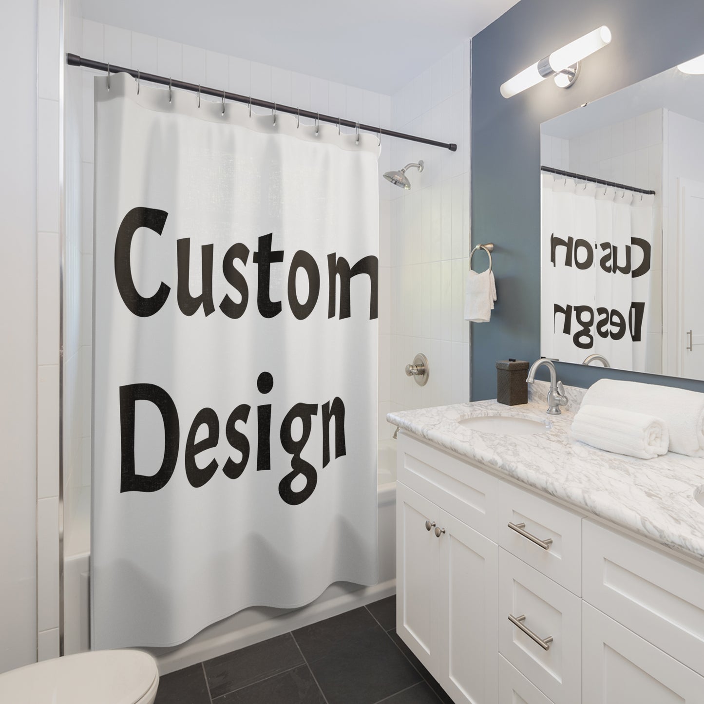 Personalized Shower Curtain, Bathroom Decor, Unique Gift for Home, Modern Design, Stylish Bathroom Accessory