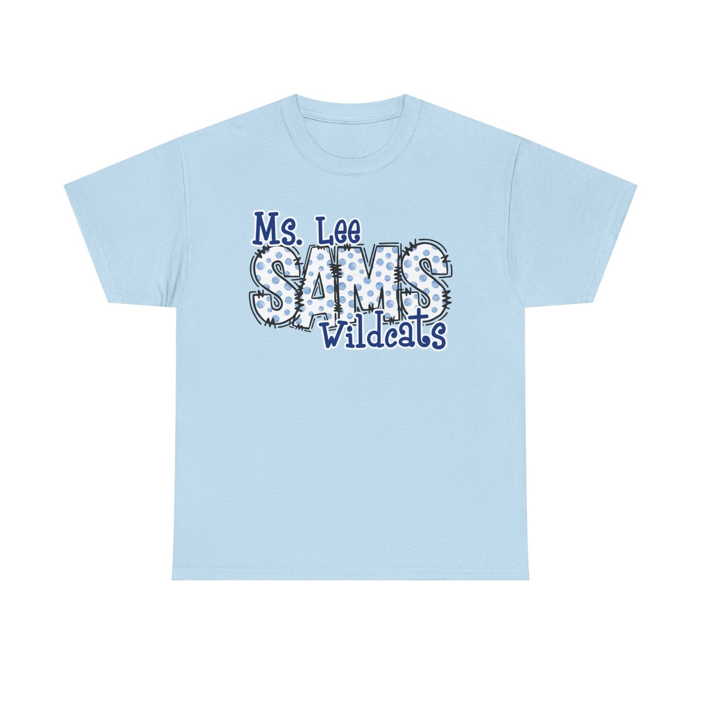 Personalized, SAMS Wildcats, Whimsical on a Unisex Tshirt, St Amant Middle School