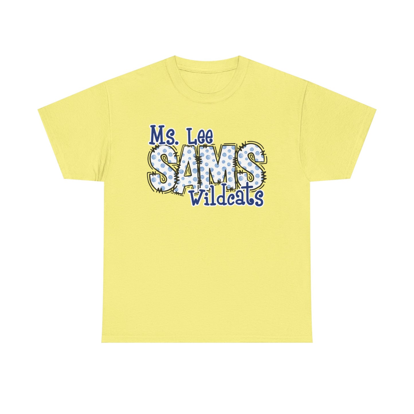 Personalized, SAMS Wildcats, Whimsical on a Unisex Tshirt, St Amant Middle School