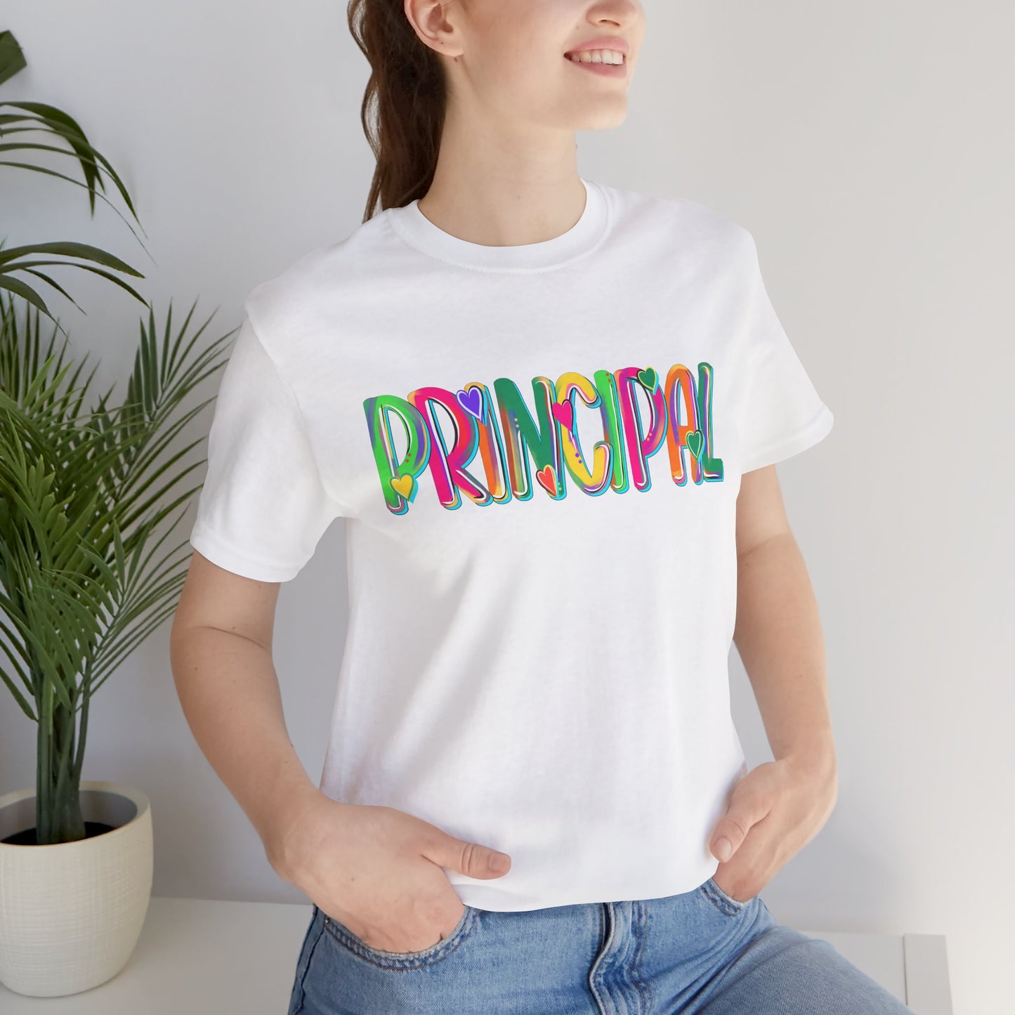 Colorful Principal Tee for Educators, Administration, School