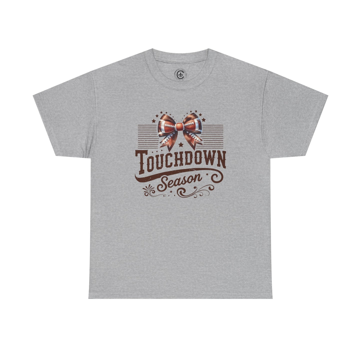 Touchdown Season Unisex Heavy Cotton Tee, Football Fan Shirt, Game Day Outfit, Sports Tee, Gift for Fans