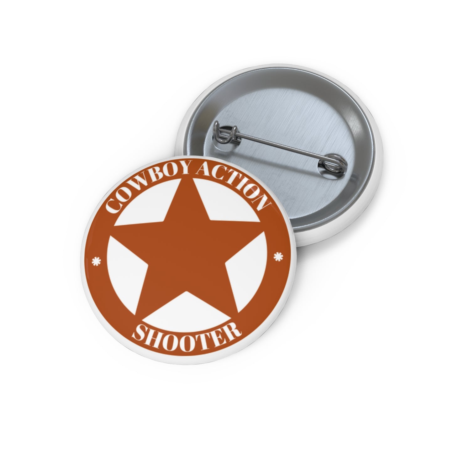 Custom Cowboy Action Shooter Pin Buttons,