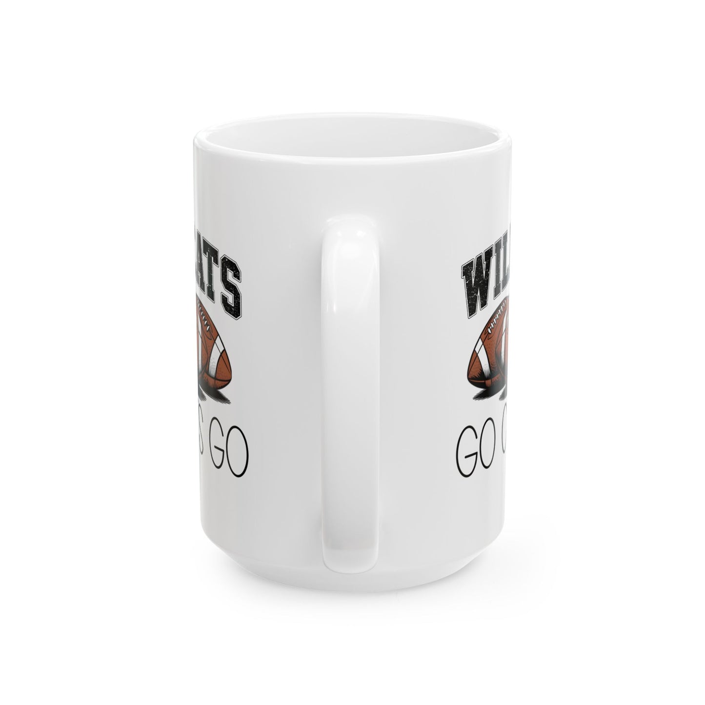 Wildcats Football Ceramic Mug - Sports Fan Gift, Coffee Cup, Game Day Essential, Personalized Mug, Team Spirit
