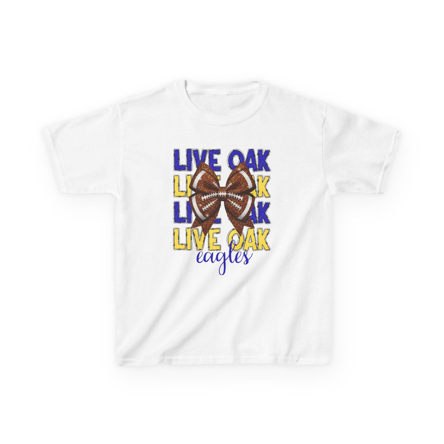 Live Oak Eagles Football Tee for Kids, Youth Sports Shirt, Fun Game Day Outfit, Birthday Gift, Team Spirit Apparel, Family Sportswear