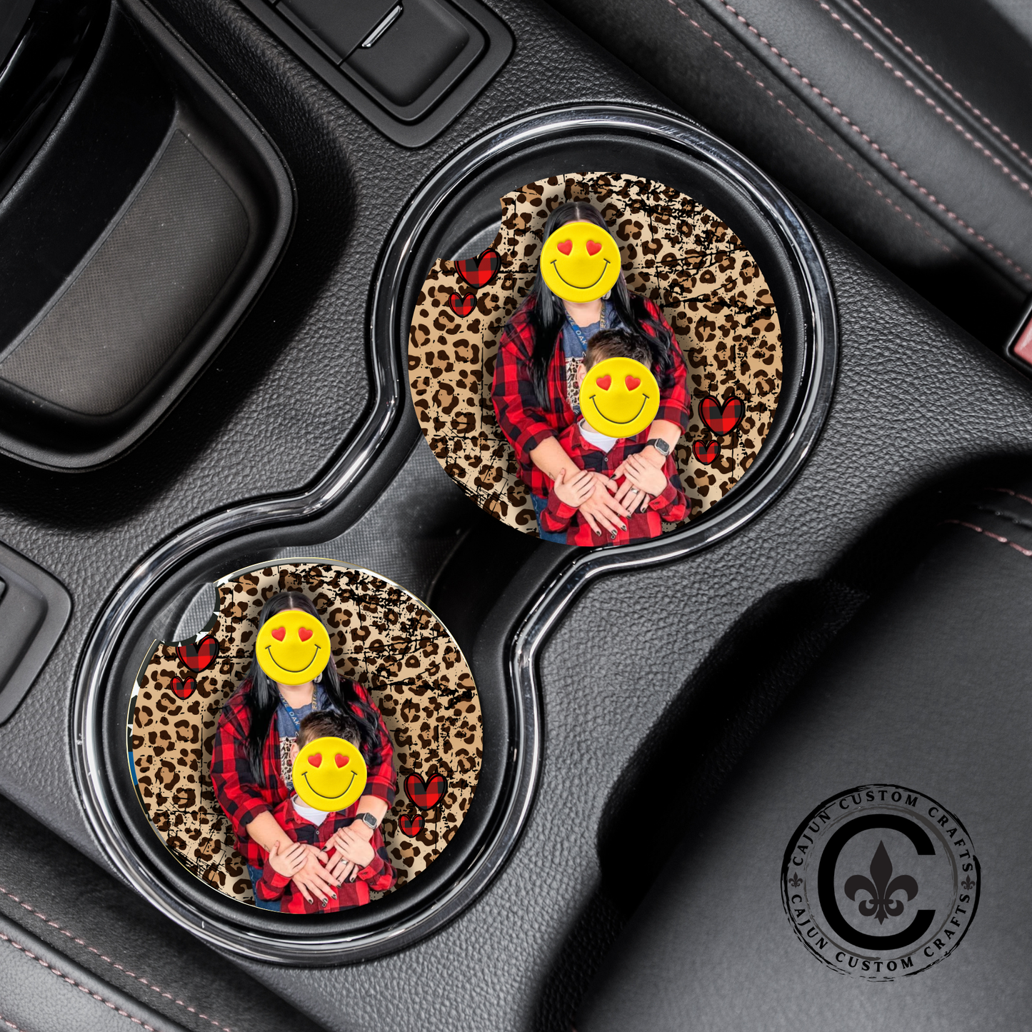Personalized, Use Your Own treasured pictures to create car coasters