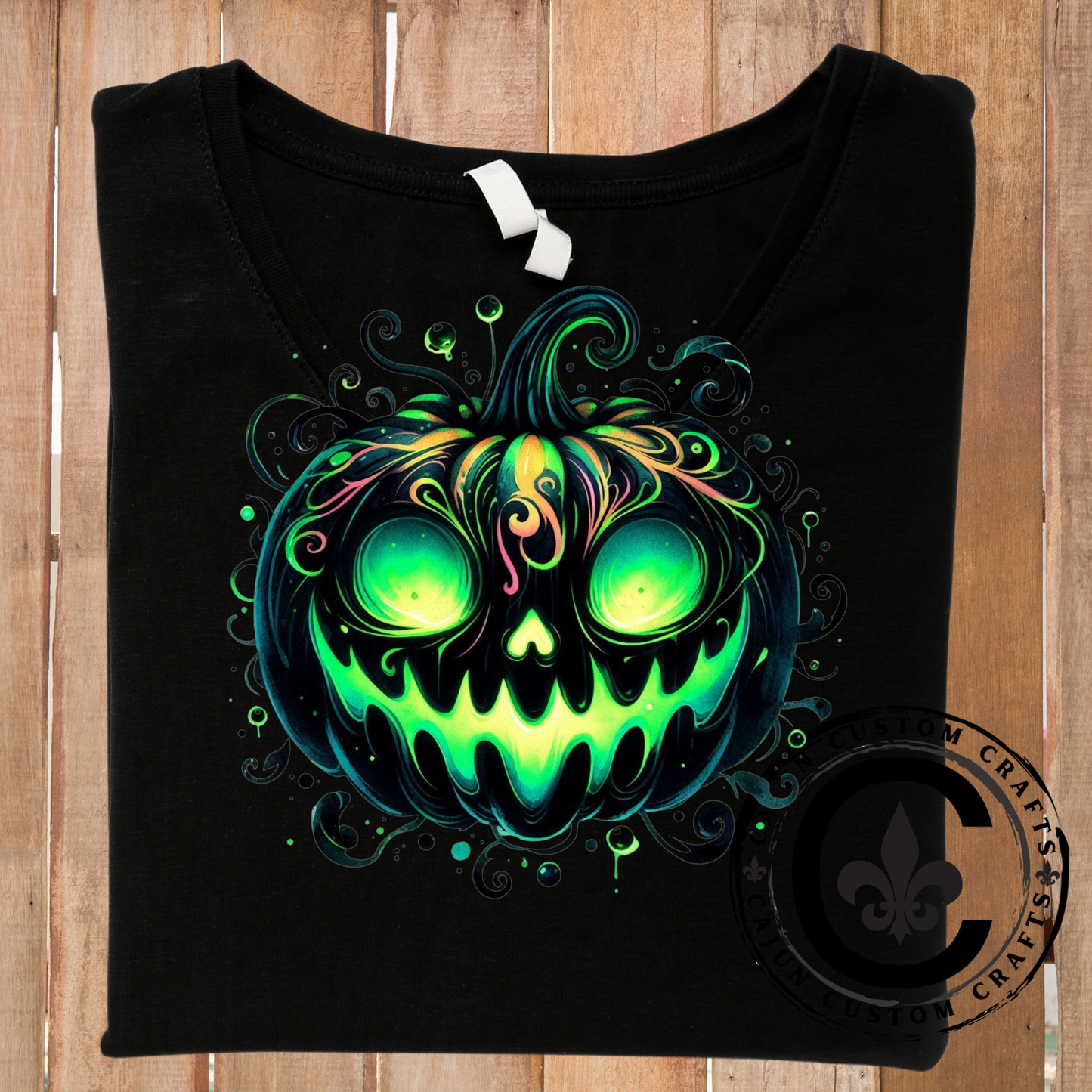 Wicked Green and Black Pumpkin