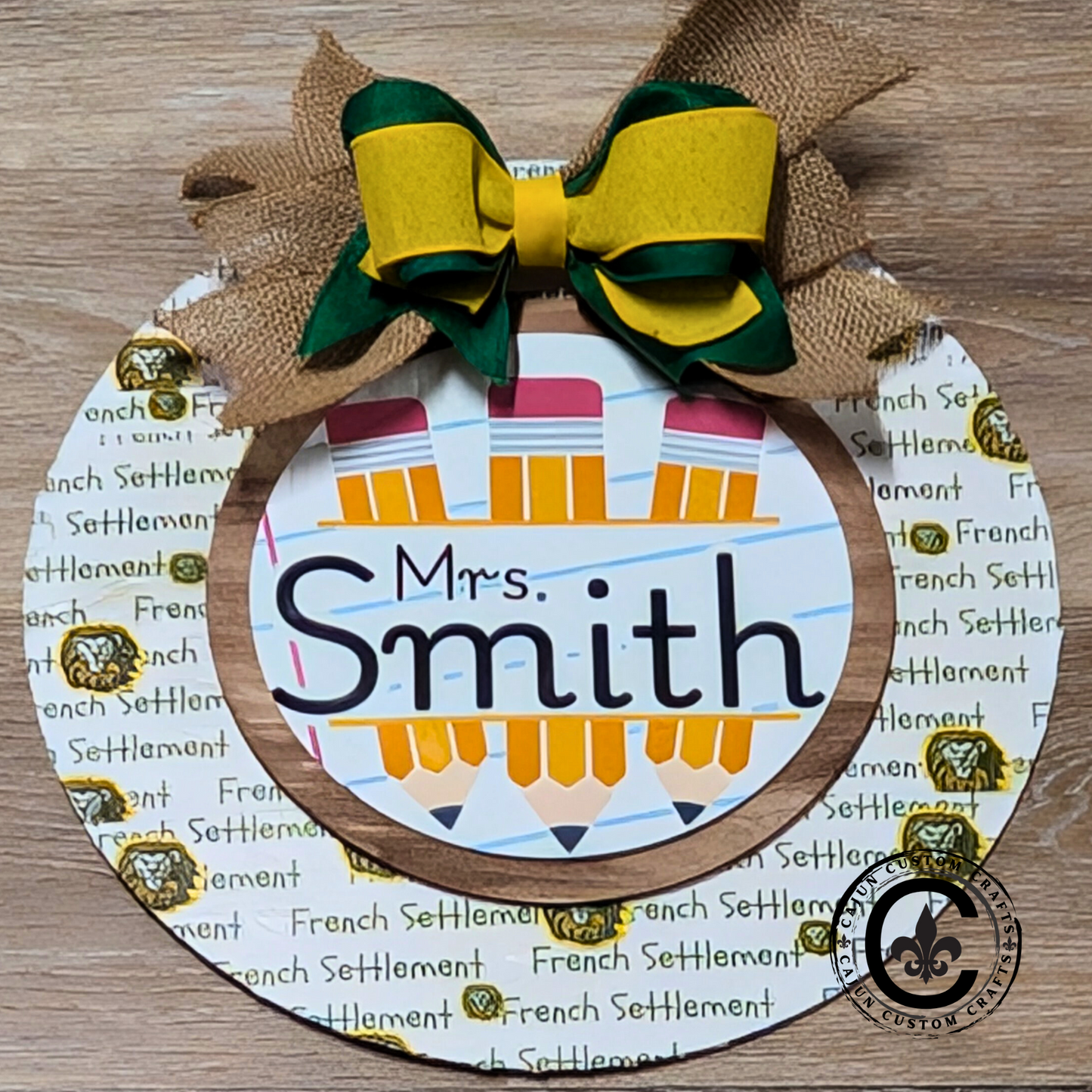 Teacher Door Hanger, customized